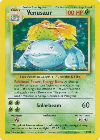 Venusaur (15/102) [Base Set Unlimited] | Game Haven TX