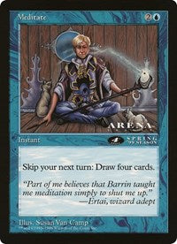 Meditate (4th Place) (Oversized) [Oversize Cards] | Game Haven TX