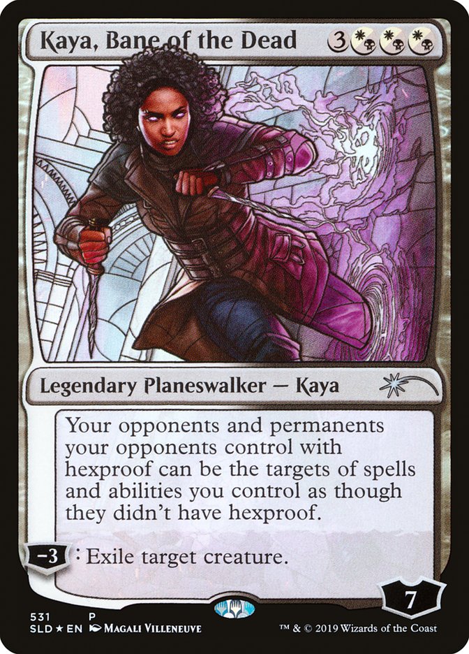 Kaya, Bane of the Dead (Stained Glass) [Secret Lair Drop Promos] | Game Haven TX