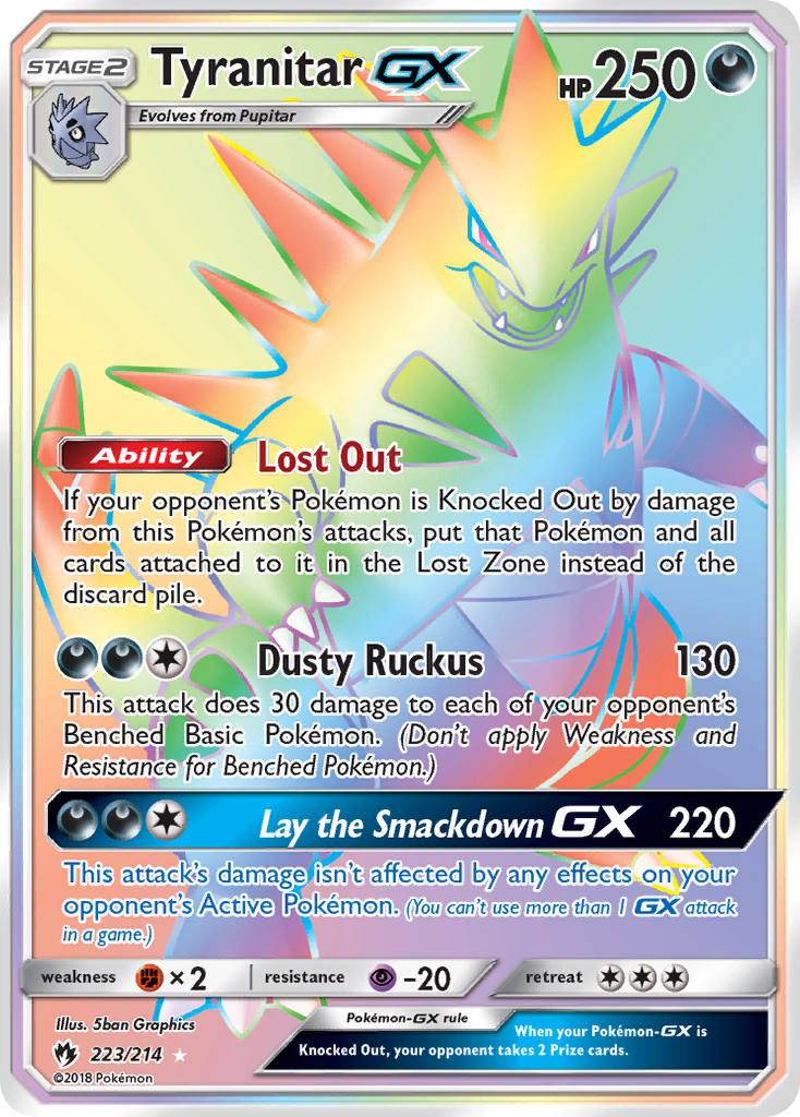 Tyranitar GX (223/214) [Sun & Moon: Lost Thunder] | Game Haven TX