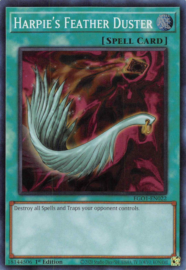 Harpie's Feather Duster [EGO1-EN022] Super Rare | Game Haven TX