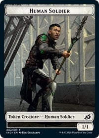 Human Soldier (004) // Zombie Double-sided Token [Commander 2020] | Game Haven TX