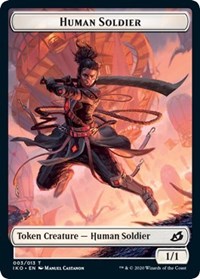 Human Soldier (003) // Zombie Double-sided Token [Commander 2020] | Game Haven TX