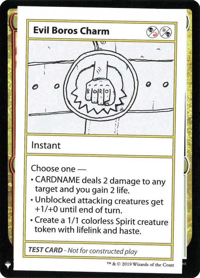 Evil Boros Charm [Mystery Booster Playtest Cards] | Game Haven TX