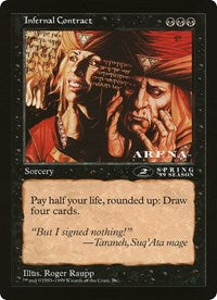 Infernal Contract (Oversized) [Oversize Cards] | Game Haven TX