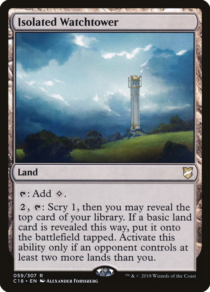 Isolated Watchtower [Commander 2018] | Game Haven TX