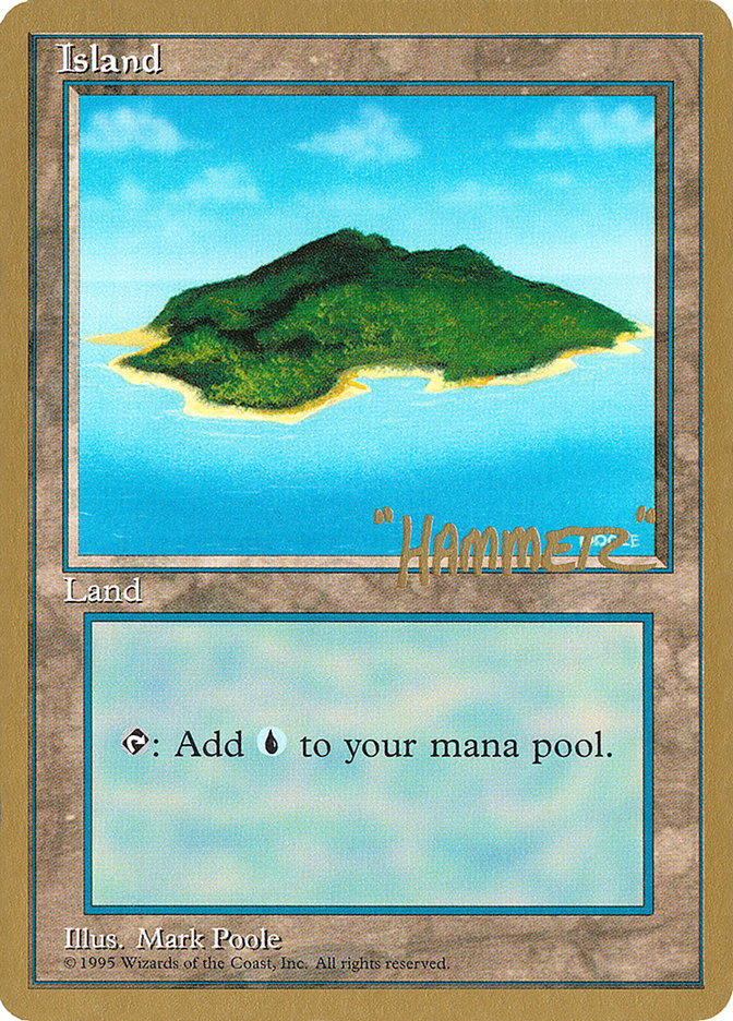 Island (shr367) (Shawn "Hammer" Regnier) [Pro Tour Collector Set] | Game Haven TX
