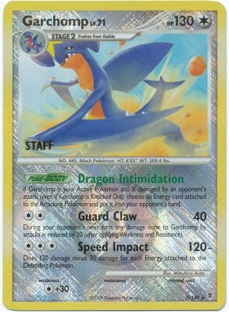 Garchomp (5/147) (Championship Promo Staff) [Platinum: Supreme Victors] | Game Haven TX