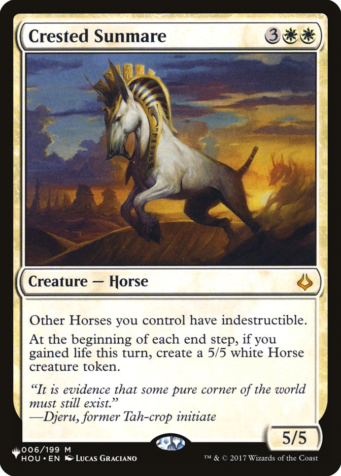 Crested Sunmare [The List] | Game Haven TX