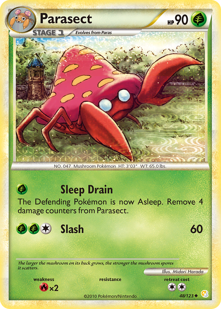 Parasect (48/123) [HeartGold & SoulSilver: Base Set] | Game Haven TX