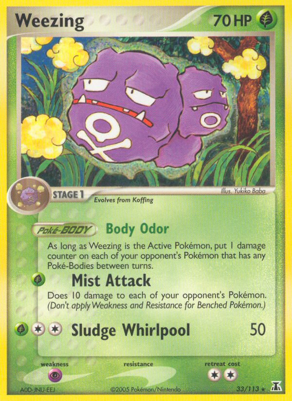 Weezing (33/113) [EX: Delta Species] | Game Haven TX