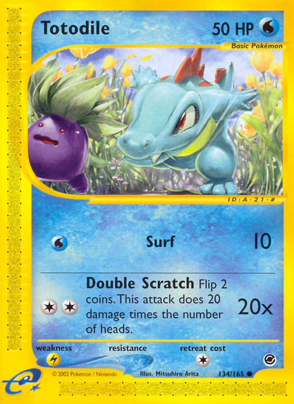 Totodile (134/165) [Expedition: Base Set] | Game Haven TX