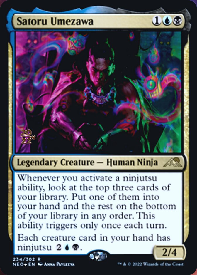 Satoru Umezawa [Kamigawa: Neon Dynasty Prerelease Promos] | Game Haven TX
