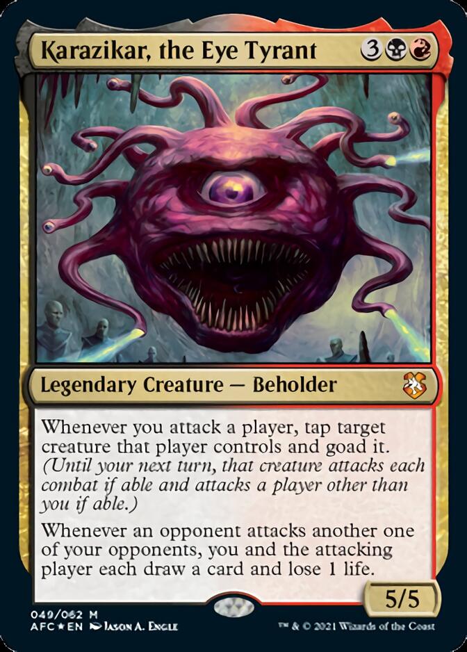 Karazikar, the Eye Tyrant [Dungeons & Dragons: Adventures in the Forgotten Realms Commander] | Game Haven TX