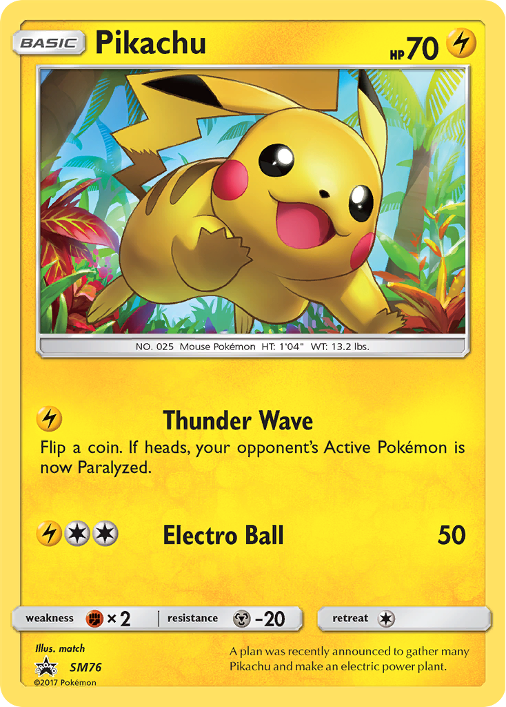 Pikachu (SM76) [Sun & Moon: Black Star Promos] | Game Haven TX