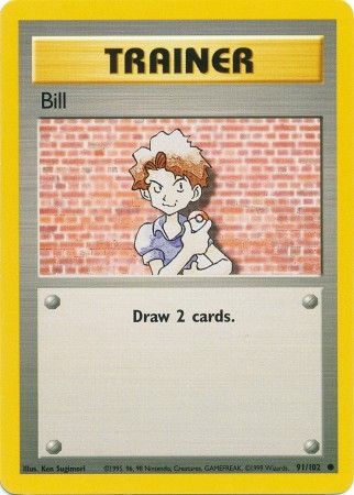 Bill (91/102) [Base Set Unlimited] | Game Haven TX