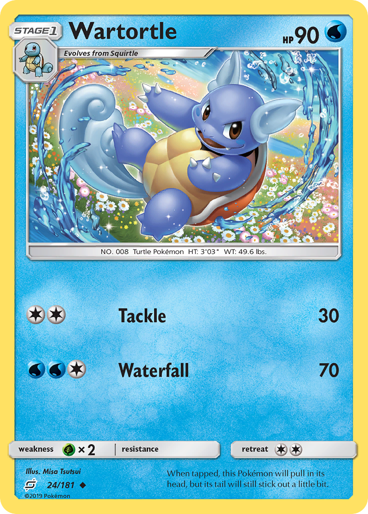 Wartortle (24/181) [Sun & Moon: Team Up] | Game Haven TX