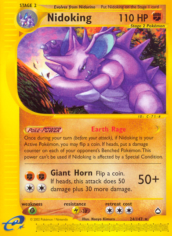Nidoking (24/147) [Aquapolis] | Game Haven TX