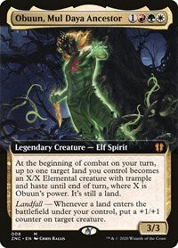 Obuun, Mul Daya Ancestor (Extended Art) [Zendikar Rising Commander] | Game Haven TX