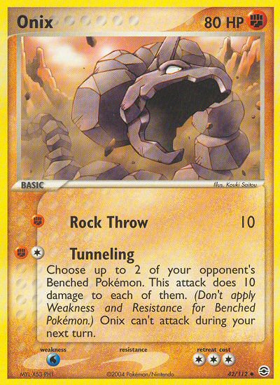 Onix (42/112) [EX: FireRed & LeafGreen] | Game Haven TX