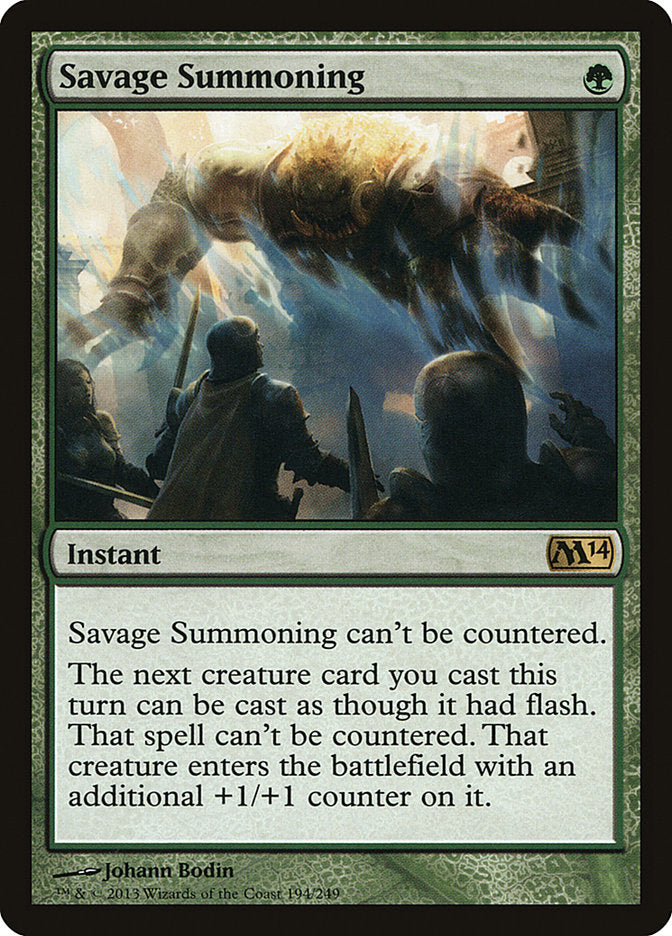 Savage Summoning [Magic 2014] | Game Haven TX