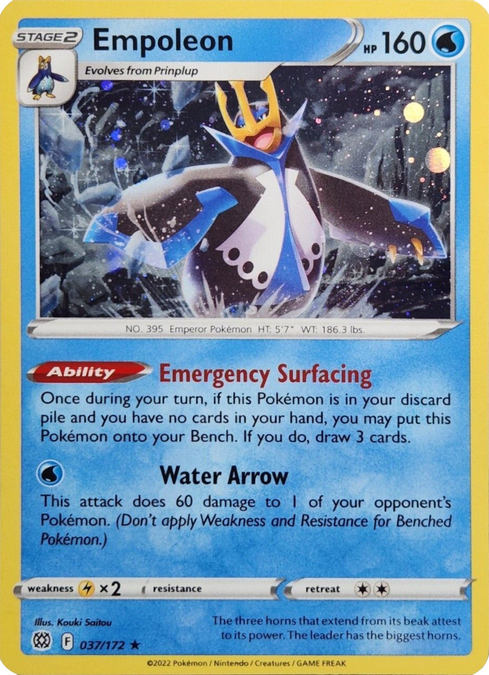 Empoleon (037/172) (Cosmos Holo) [Sword & Shield: Brilliant Stars] | Game Haven TX