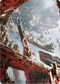 Mountain 3 Art Card [Zendikar Rising Art Series] | Game Haven TX