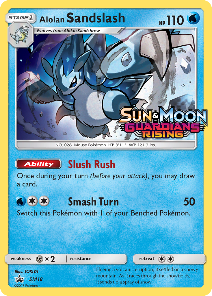 Alolan Sandslash (SM18) (Prerelease Promo) [Sun & Moon: Black Star Promos] | Game Haven TX