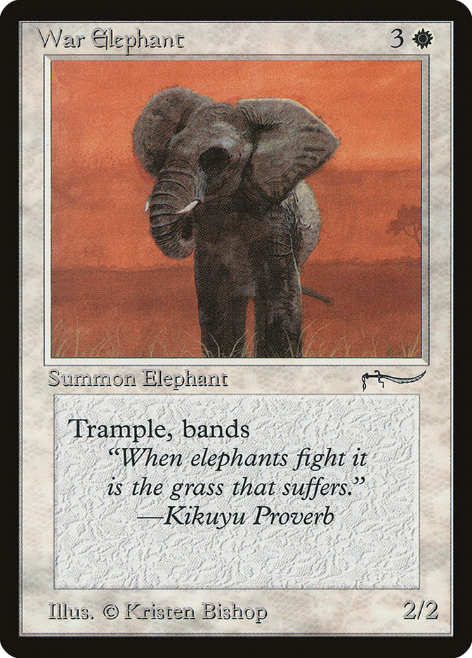 War Elephant (Light Mana Cost) [Arabian Nights] | Game Haven TX