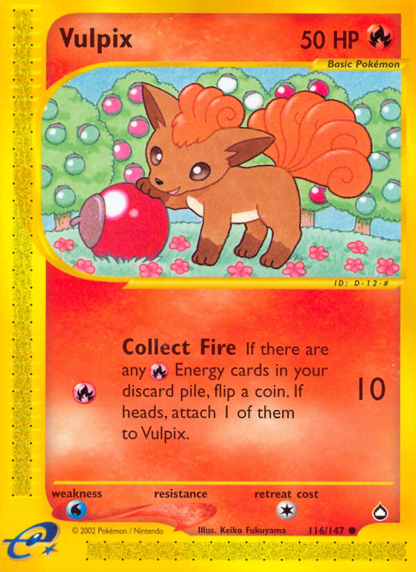 Vulpix (116/147) [Aquapolis] | Game Haven TX