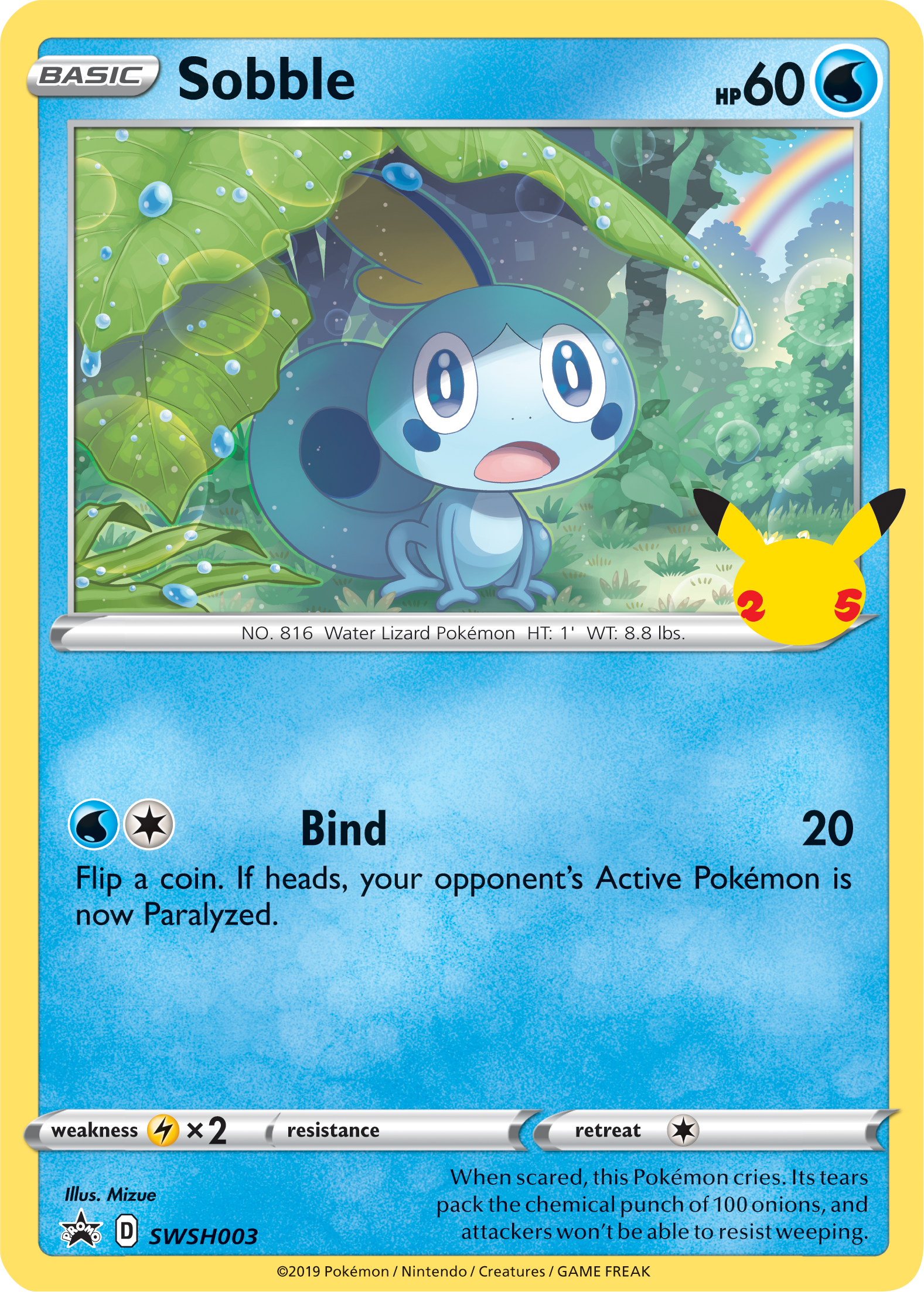 Sobble (SWSH003) (Jumbo Card) [First Partner Pack] | Game Haven TX