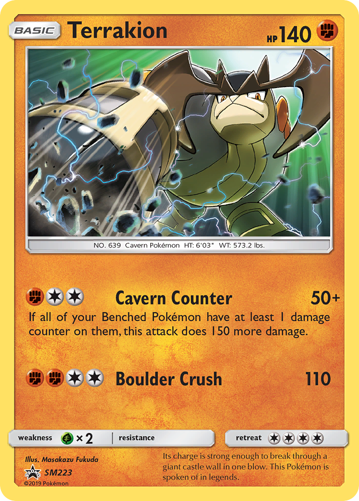 Terrakion (SM223) [Sun & Moon: Black Star Promos] | Game Haven TX