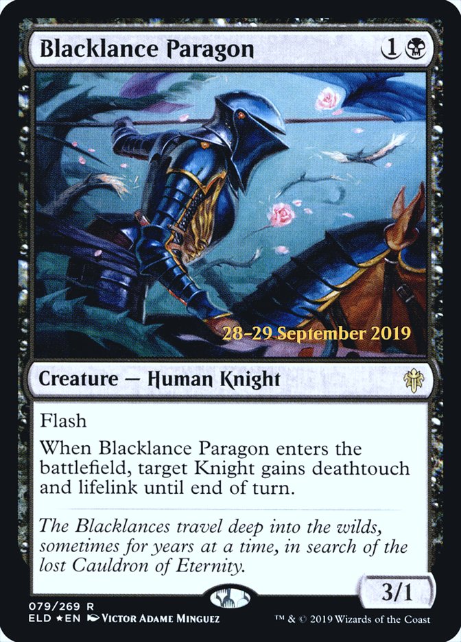 Blacklance Paragon [Throne of Eldraine Promos] | Game Haven TX