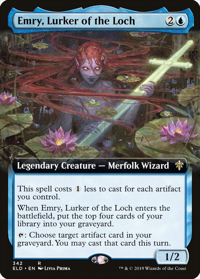 Emry, Lurker of the Loch (Extended Art) [Throne of Eldraine] | Game Haven TX