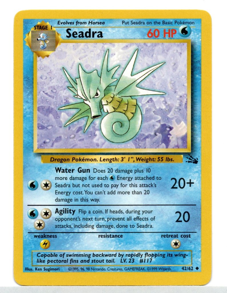 Seadra (42/62) [Fossil Unlimited] | Game Haven TX
