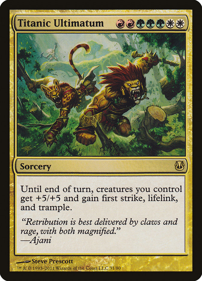 Titanic Ultimatum [Duel Decks: Ajani vs. Nicol Bolas] | Game Haven TX