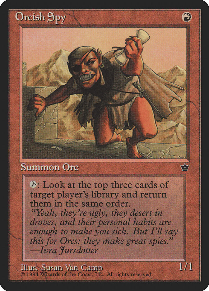 Orcish Spy (Susan Van Camp) [Fallen Empires] | Game Haven TX