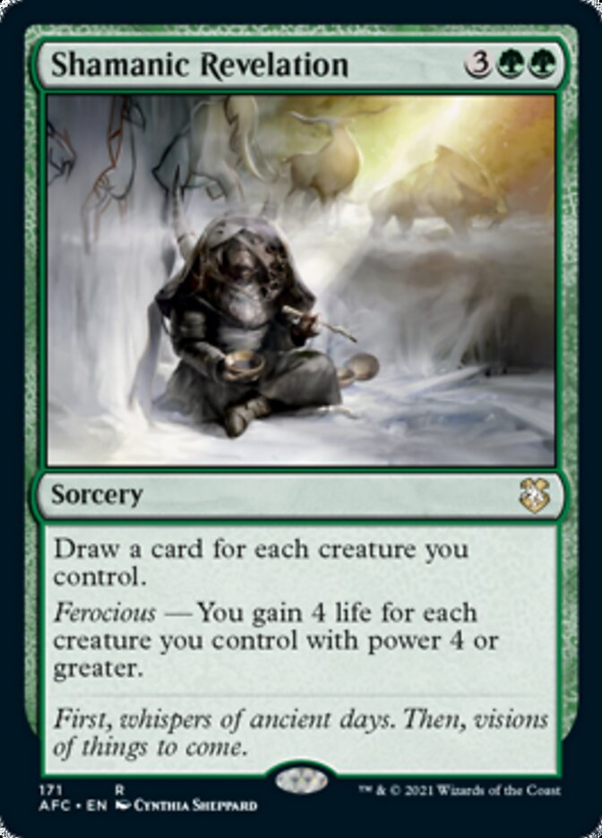 Shamanic Revelation [Dungeons & Dragons: Adventures in the Forgotten Realms Commander] | Game Haven TX