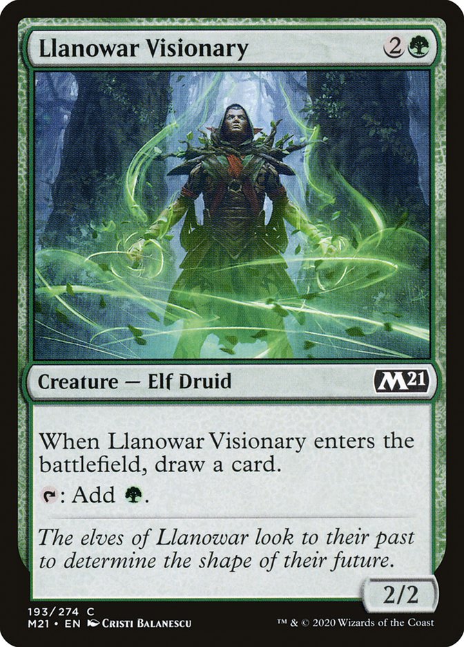 Llanowar Visionary [Core Set 2021] | Game Haven TX