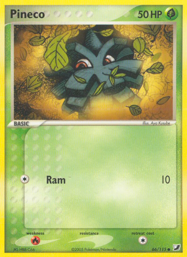 Pineco (66/115) [EX: Unseen Forces] | Game Haven TX