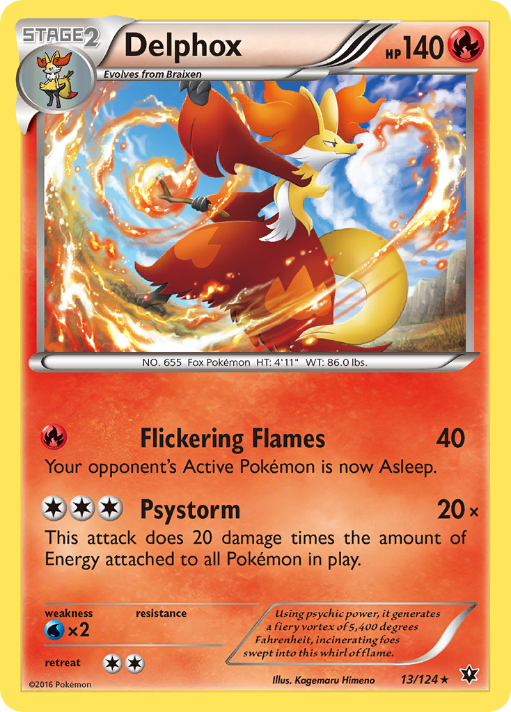 Delphox (13/124) [XY: Fates Collide] | Game Haven TX