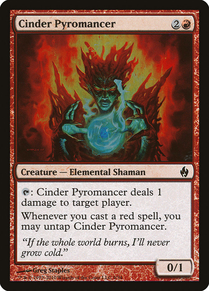 Cinder Pyromancer [Premium Deck Series: Fire and Lightning] | Game Haven TX