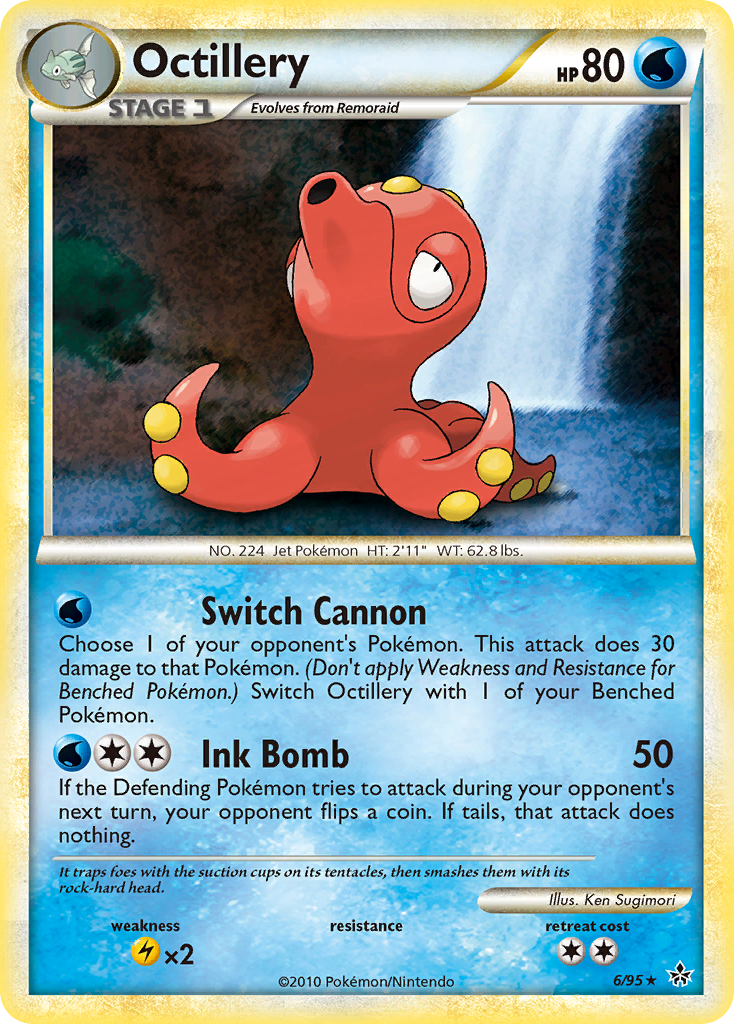 Octillery (6/95) [HeartGold & SoulSilver: Unleashed] | Game Haven TX