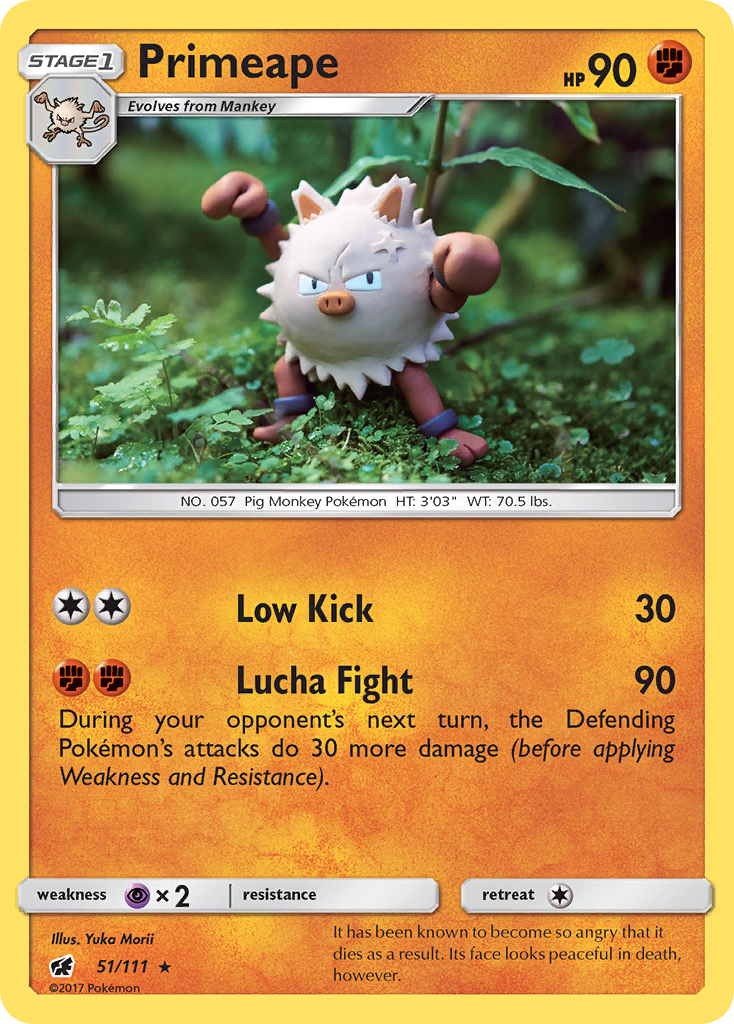 Primeape (51/111) [Sun & Moon: Crimson Invasion] | Game Haven TX