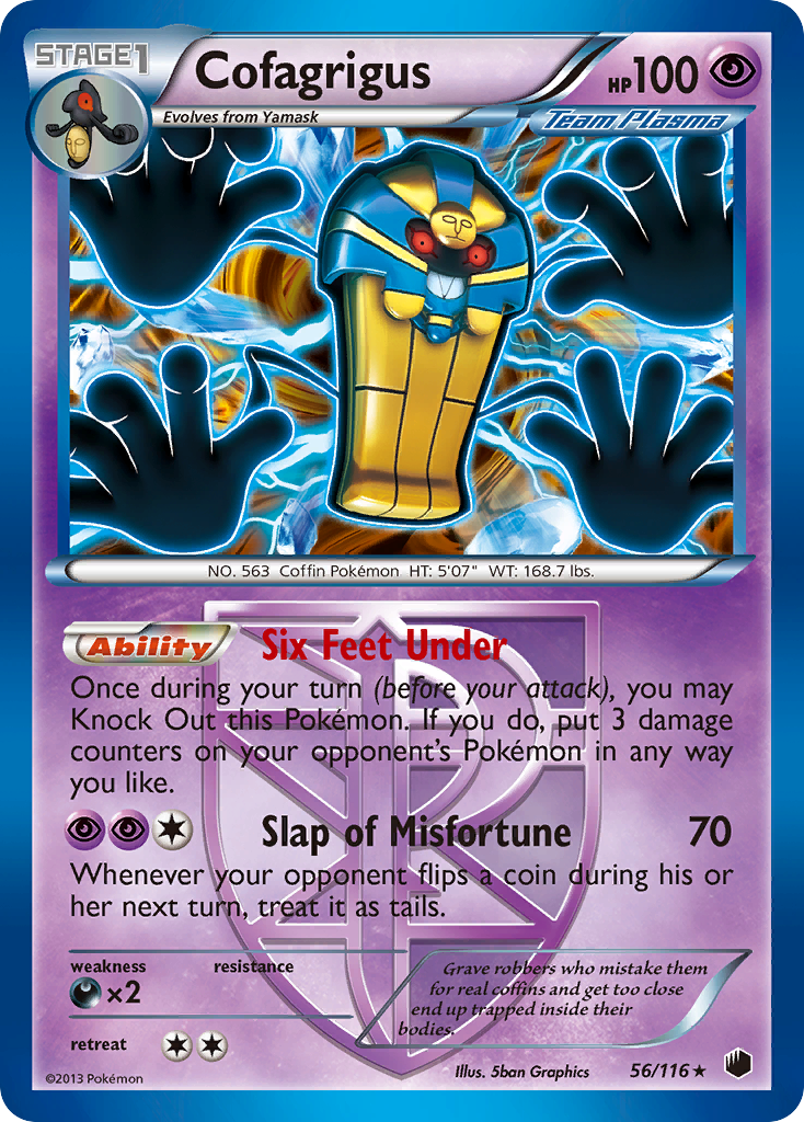 Cofagrigus (56/116) [Black & White: Plasma Freeze] | Game Haven TX