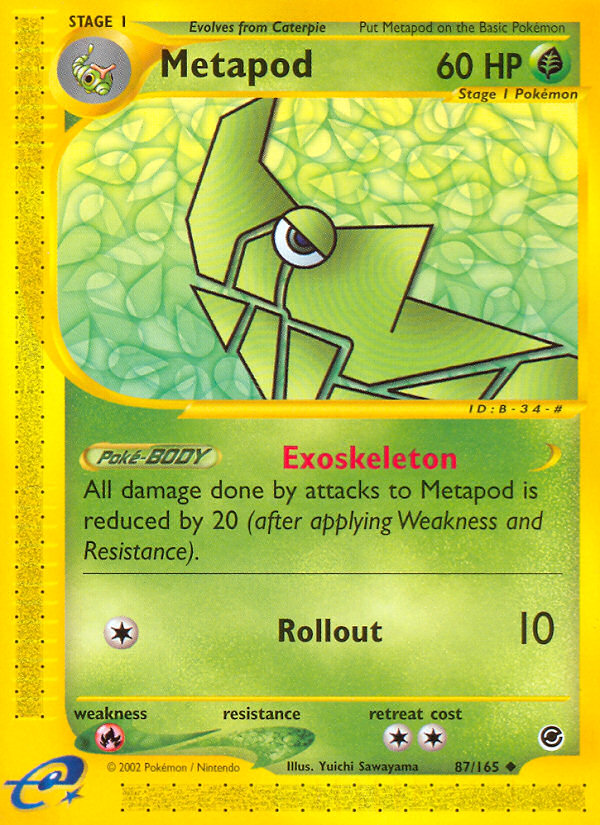 Metapod (87/165) [Expedition: Base Set] | Game Haven TX