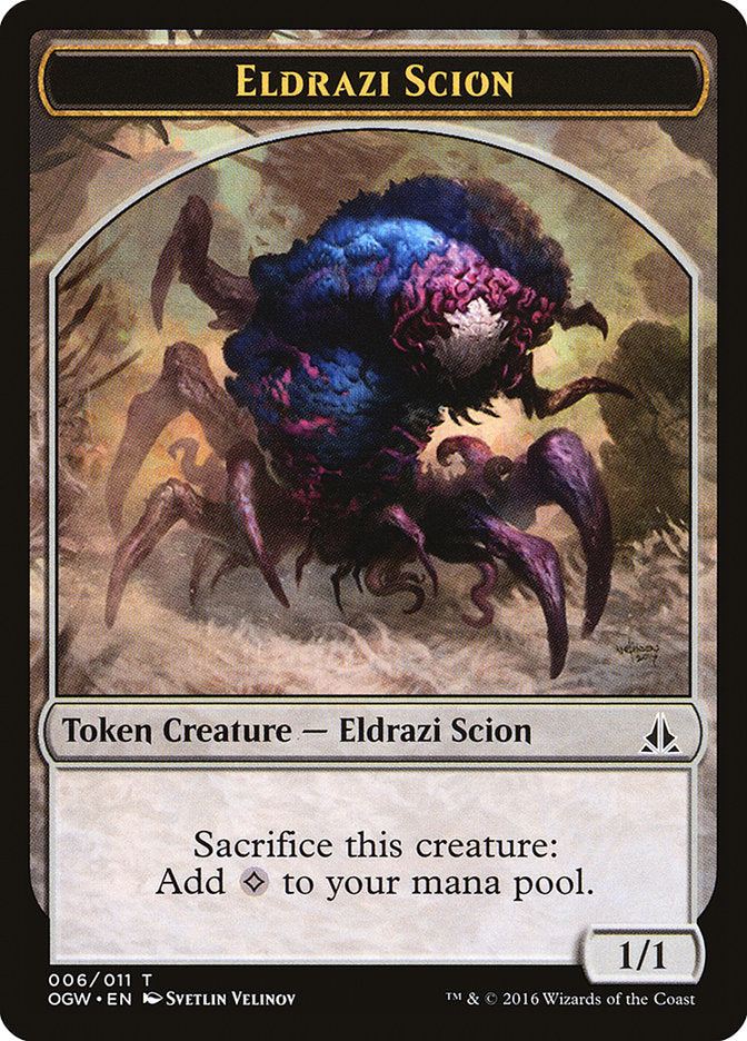 Eldrazi Scion (006/011) [Oath of the Gatewatch Tokens] | Game Haven TX