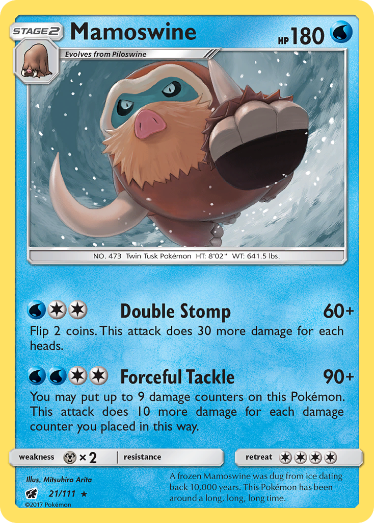 Mamoswine (21/111) [Sun & Moon: Crimson Invasion] | Game Haven TX