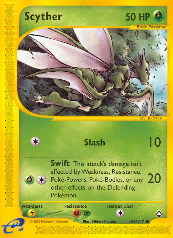 Scyther (106/147) [Aquapolis] | Game Haven TX