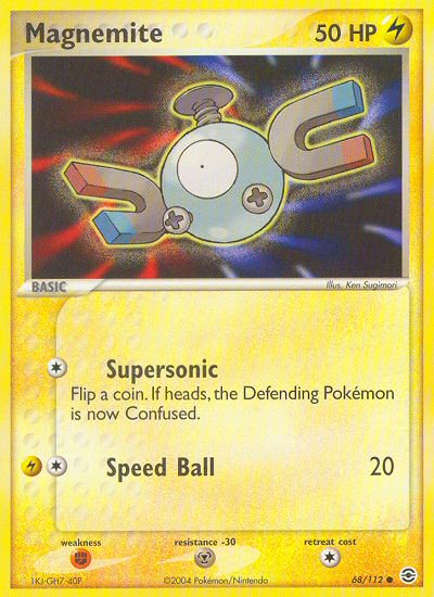 Magnemite (68/112) [EX: FireRed & LeafGreen] | Game Haven TX